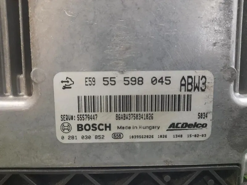 Centralina Iniezione 55598045 Opel Insignia A 2009