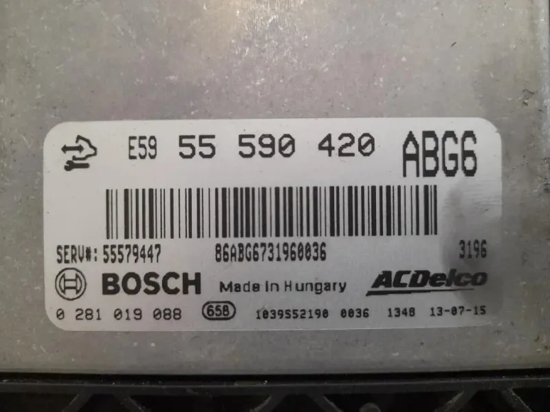 Centralina Iniezione 55590420 Opel Insignia A 2009