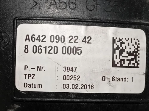 Misuratore Massa ARIA A6420902242 Mercedes Classe GLE W166 2015