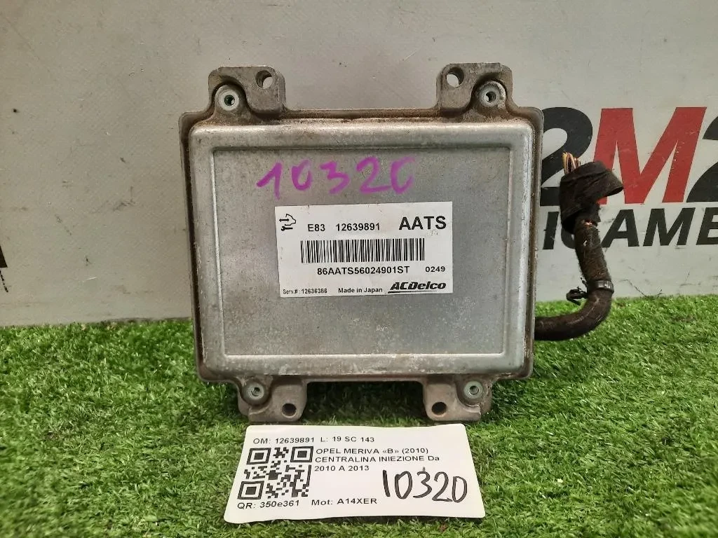Centralina Iniezione 12639891 Opel Meriva B 2010