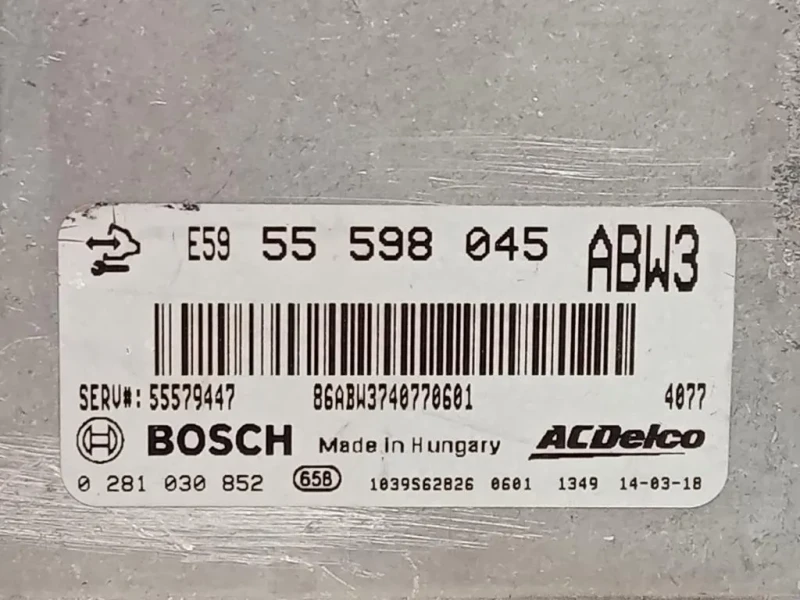 Centralina Iniezione 55598045 ABW Opel Meriva B 2010