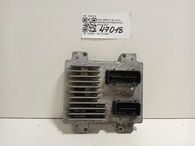 Centralina Iniezione 12647212 Opel Meriva B 2010