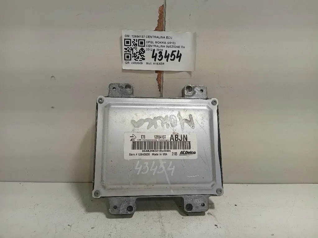 Centralina Iniezione 12654137 CENTRALINA ECU Opel Mokka 2013