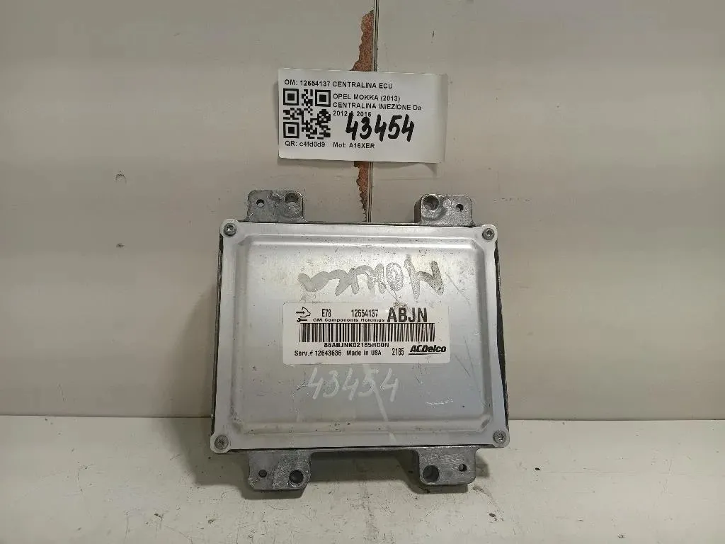 Centralina Iniezione 12654137 CENTRALINA ECU Opel Mokka 2013