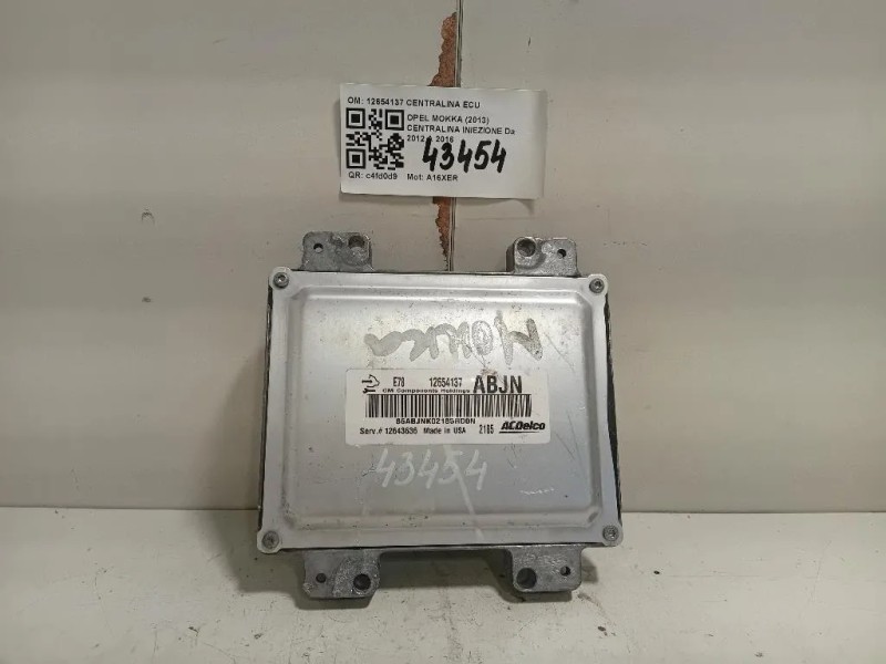 Centralina Iniezione 12654137 CENTRALINA ECU Opel Mokka 2013
