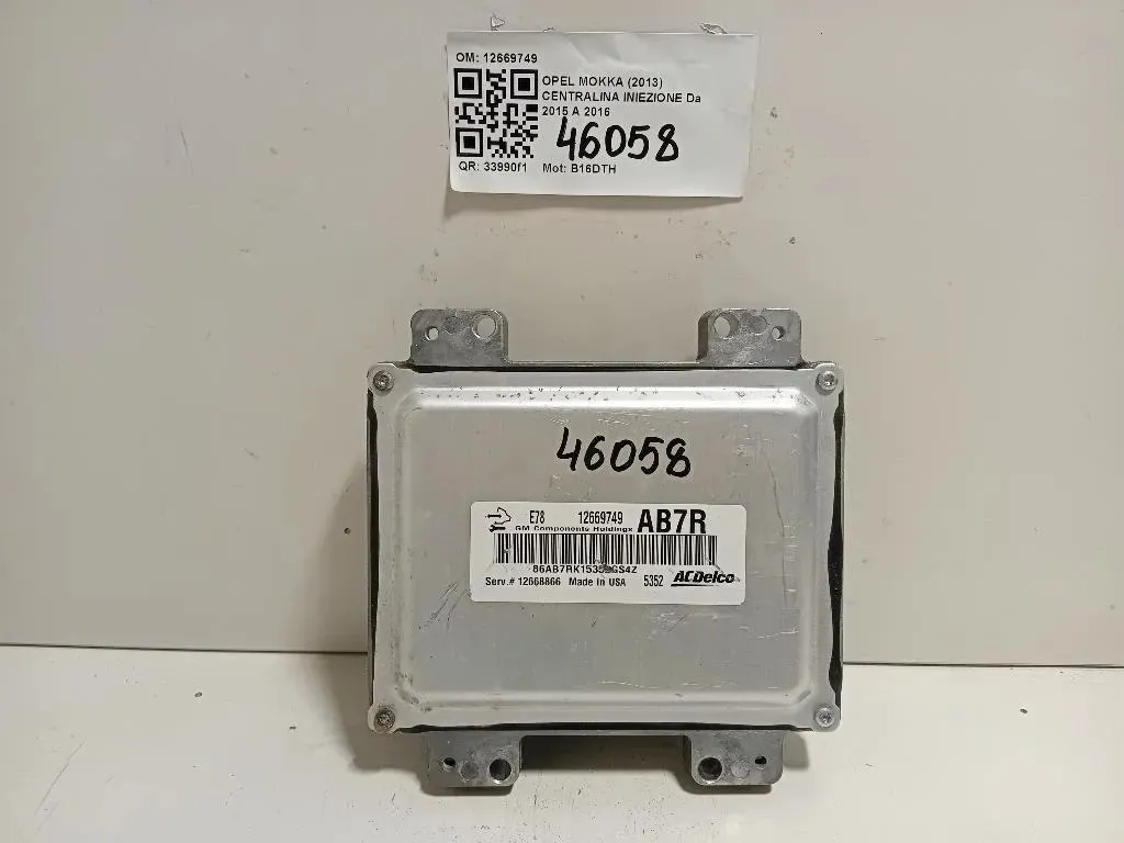 Centralina Iniezione 12669749 Opel Mokka 2013