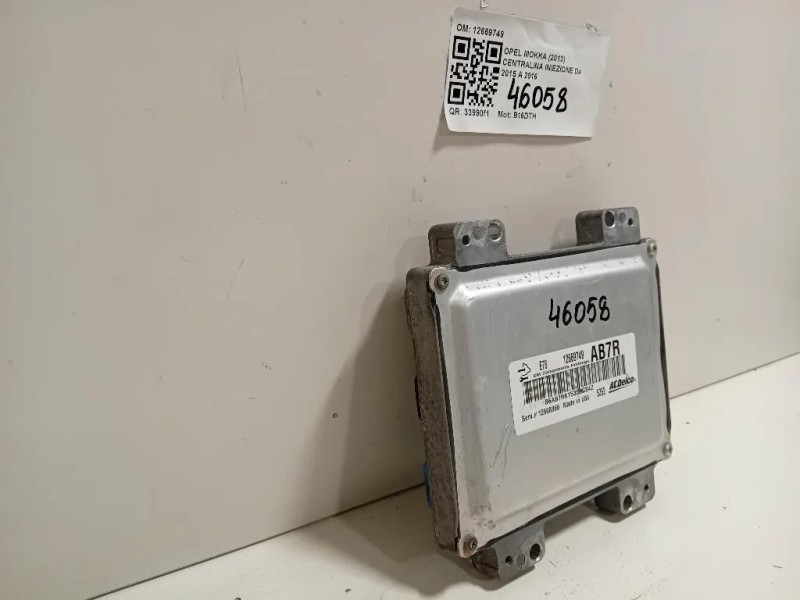 Centralina Iniezione 12669749 Opel Mokka 2013