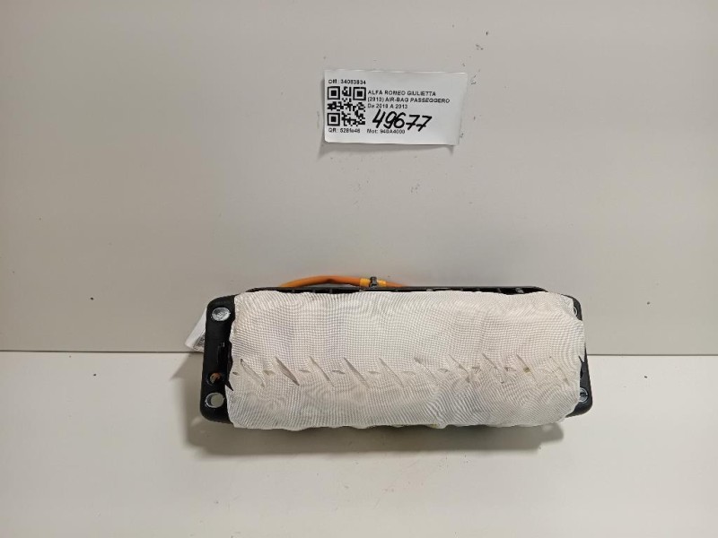 Air-bag Passeggero 34083934 Alfa Romeo Giulietta 2010