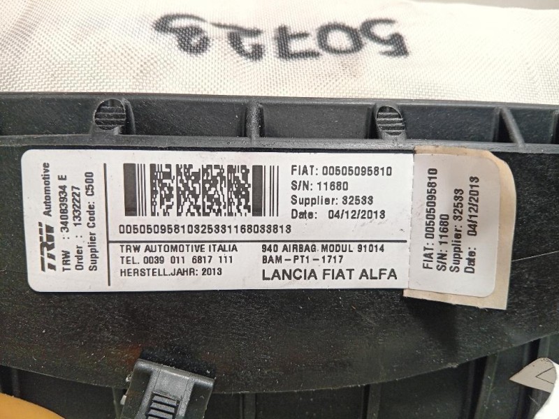 Air-bag Passeggero 34083934 Alfa Romeo Giulietta 2010