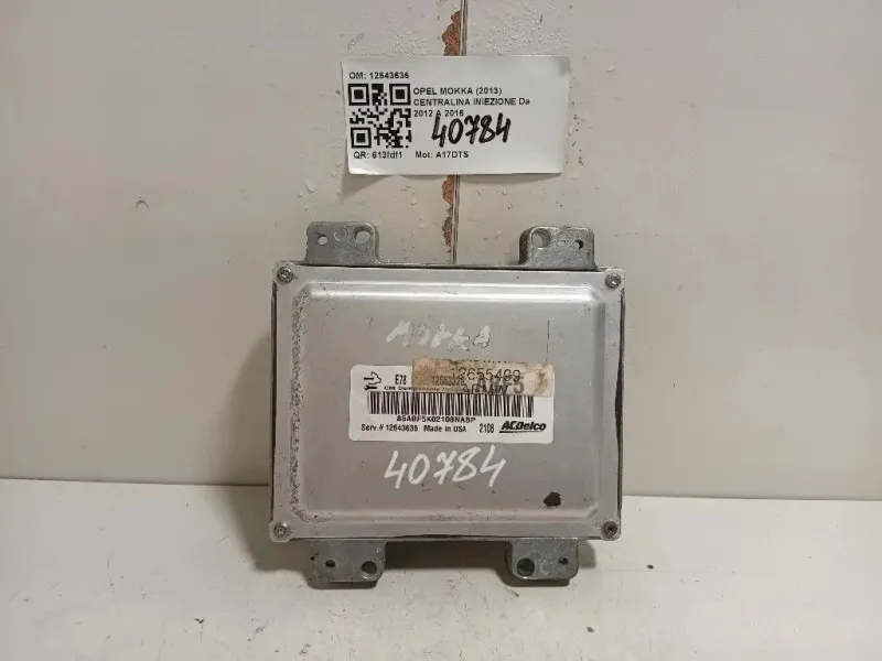 Centralina Iniezione 12643636 Opel Mokka 2013
