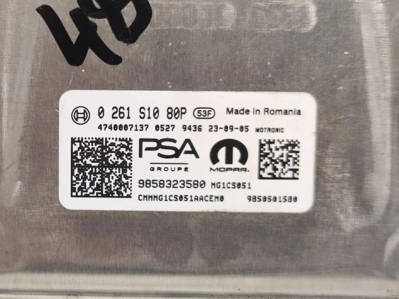 Centralina Iniezione 0261S1080P 9858323580 Opel Mokka B 2020