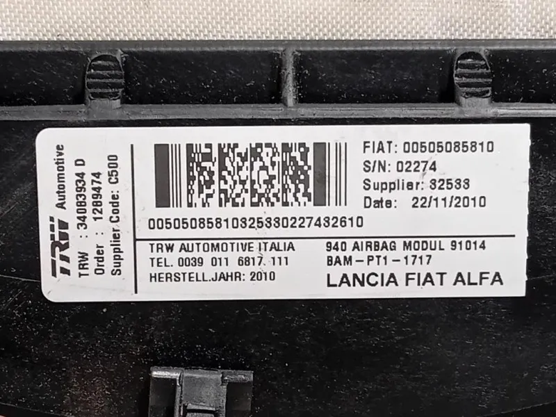 Air-bag Passeggero 34083934 D Alfa Romeo Giulietta 2010