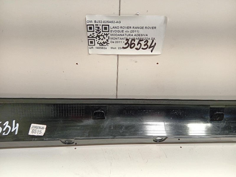 Modanatura Adesiva Montante Parabrezza DX BJ32-025A52-AG Land Rover Range Rover Evoque I 2011