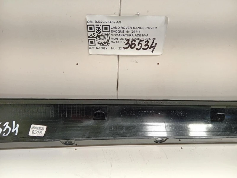 Modanatura Adesiva Montante Parabrezza DX BJ32-025A52-AG Land Rover Range Rover Evoque I 2011