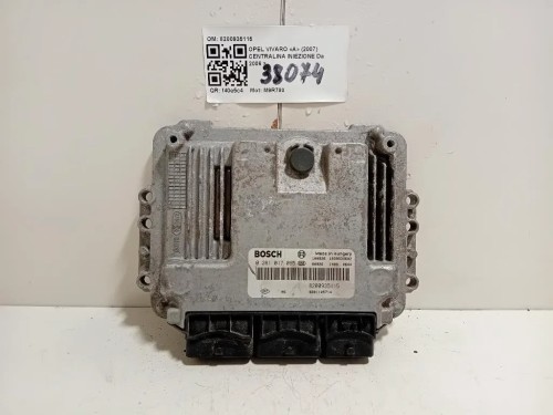 Centralina Iniezione 8200935115 0281017065 Opel Vivaro A 2007