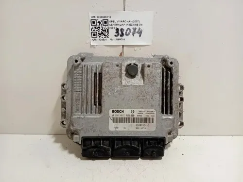 Centralina Iniezione 8200935115 0281017065 Opel Vivaro A 2007