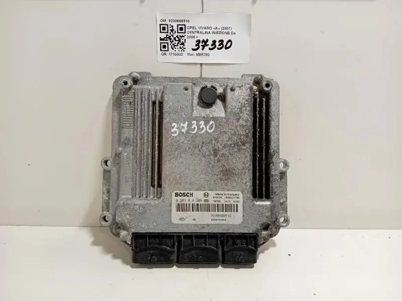 Centralina Iniezione 8200666516 Opel Vivaro A 2007