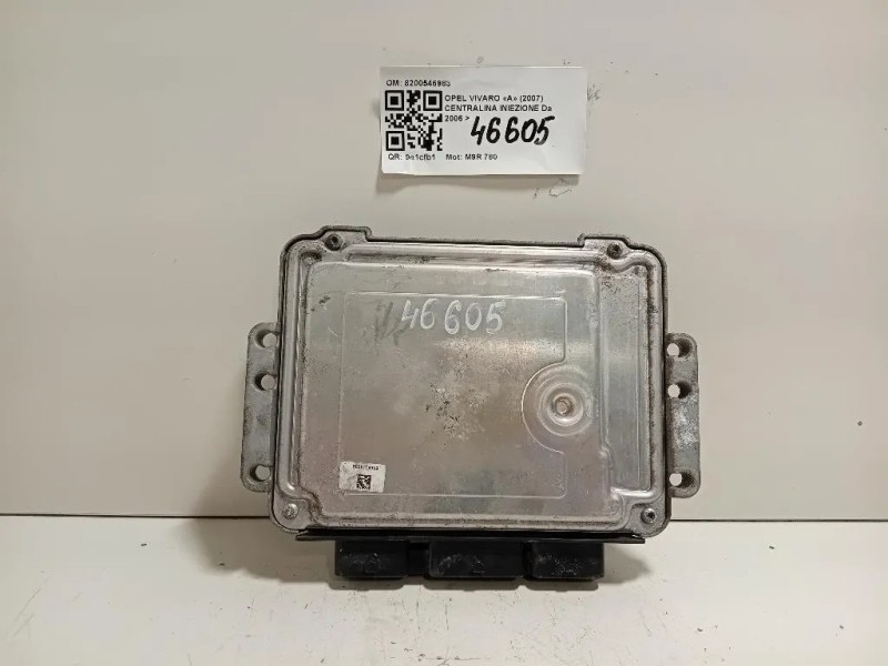 Centralina Iniezione 8200546983 Opel Vivaro A 2007