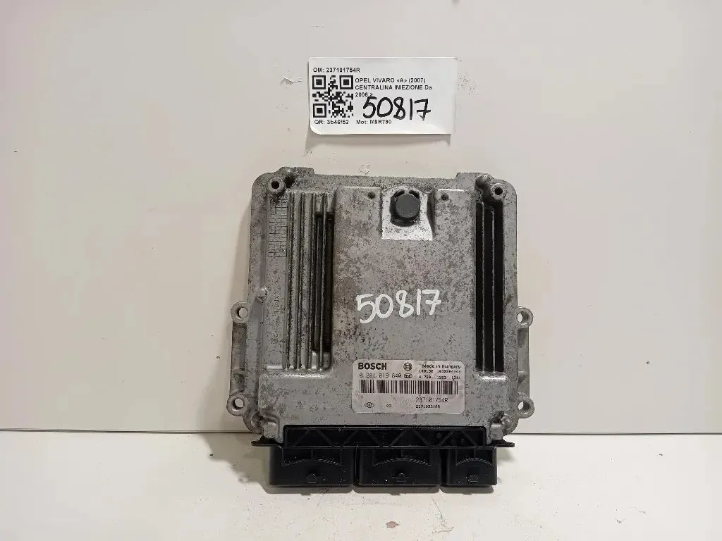 Centralina Iniezione 237101754R Opel Vivaro A 2007