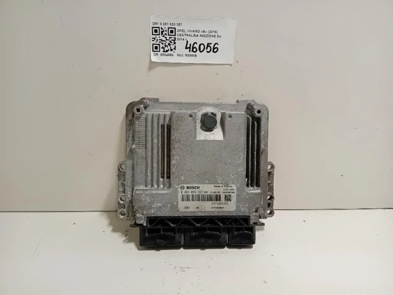 Centralina Iniezione 0 281 033 357 Opel Vivaro B 2015