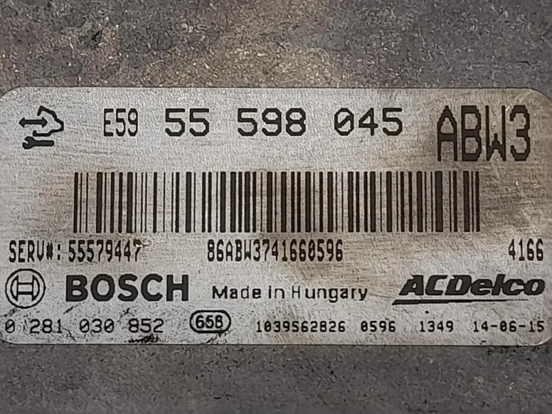 Centralina Iniezione E5955598045 Opel Zafira C 2012