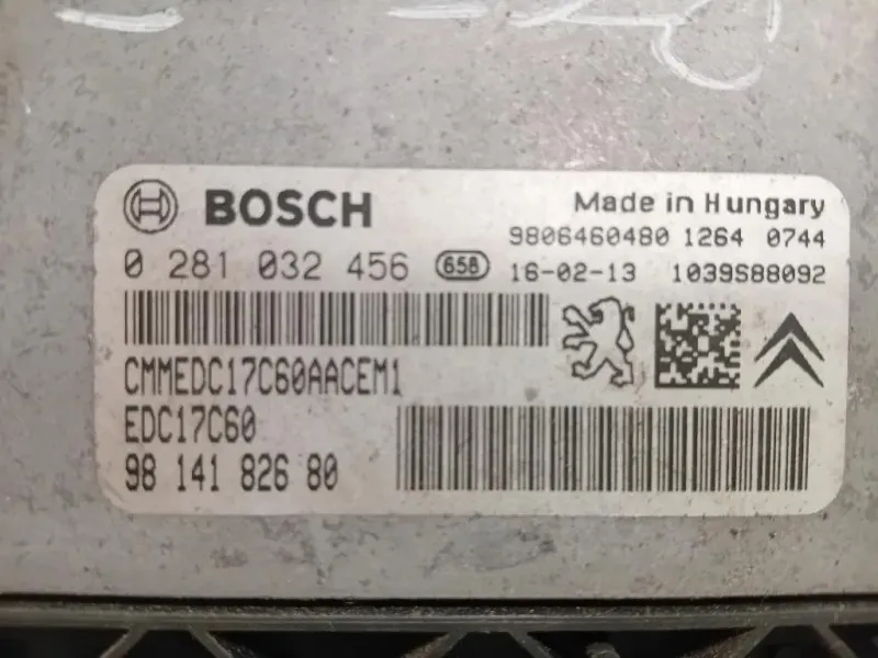 Centralina Iniezione 9814182680 Peugeot 2008 I 2016