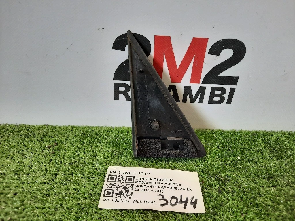 Modanatura Adesiva Montante Parabrezza SX 8120Z8 SX Citroen DS3 2010