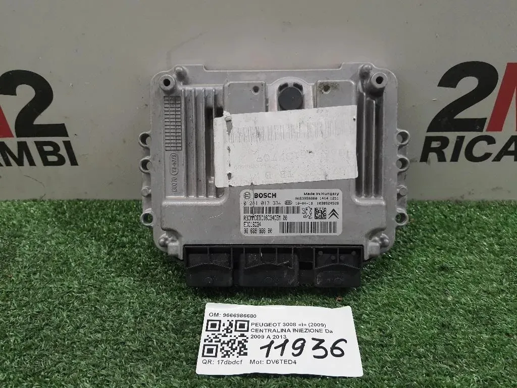 Centralina Iniezione 9666986680 Peugeot 3008 I 2009