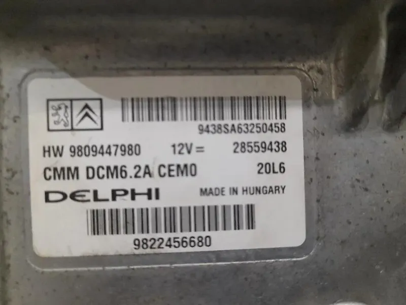 Centralina Iniezione 9809447980 9822456680 Peugeot 3008 I 2013