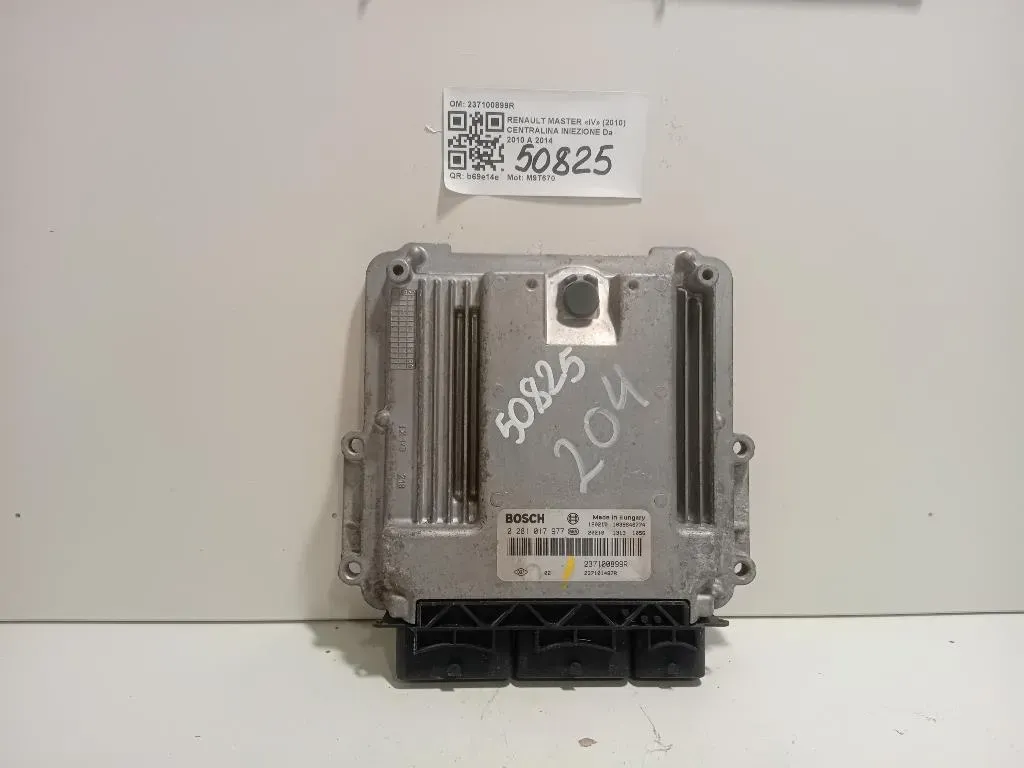 Centralina Iniezione 237100899R Renault Master IV 2010