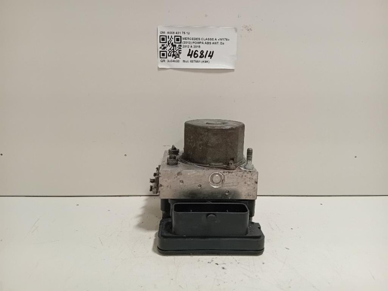 Pompa ABS ANT A008 431 75 12 A0084317512 Mercedes Classe A W176 2013