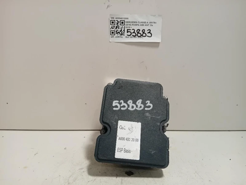 Pompa ABS ANT A0004312000 Mercedes Classe A W176 2015