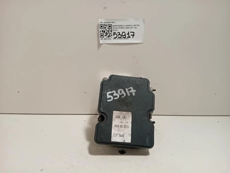 Pompa ABS ANT A0084317512 Mercedes Classe A W176 2015