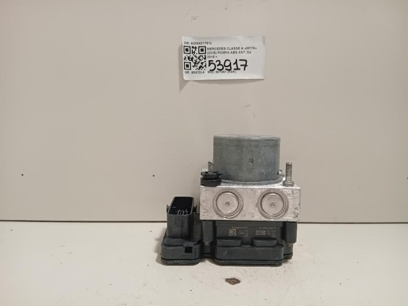 Pompa ABS ANT A0084317512 Mercedes Classe A W176 2015