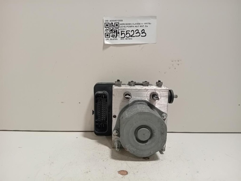 Pompa ABS ANT A0004312000 Mercedes Classe A W176 2015