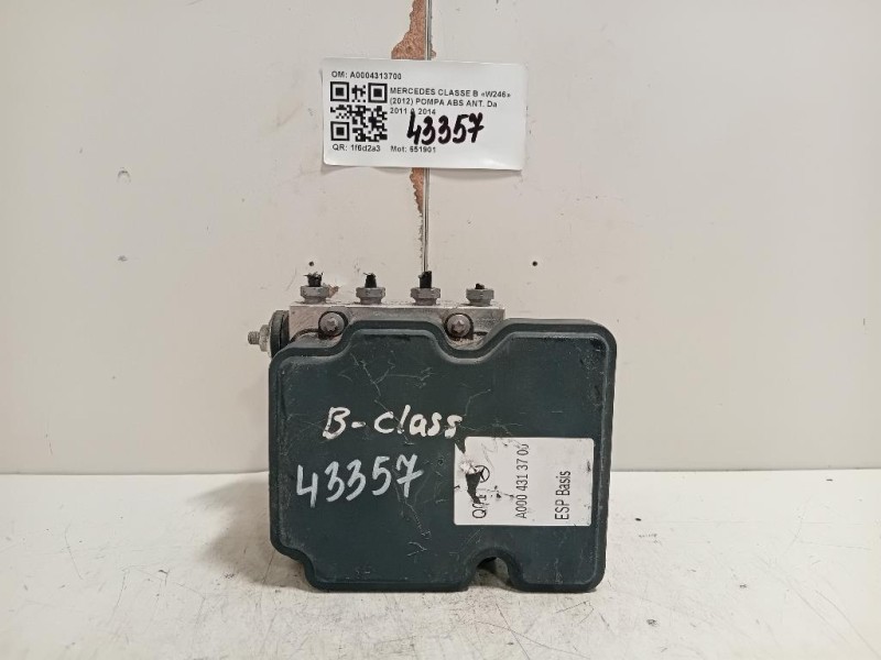 Pompa ABS ANT A0004313700 Mercedes Classe B W246 2012
