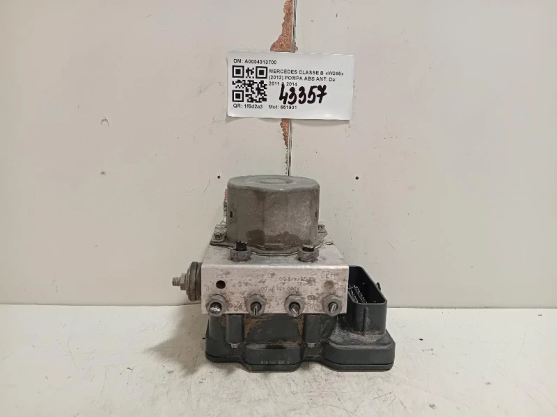 Pompa ABS ANT A0004313700 Mercedes Classe B W246 2012