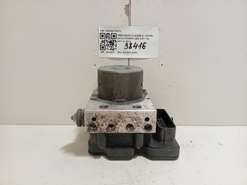Pompa ABS ANT A0094316412 Mercedes Classe B W246 2012