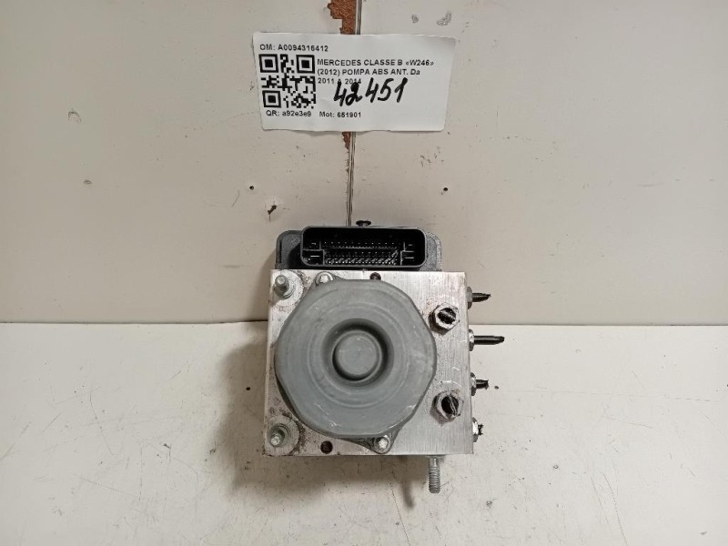Pompa ABS ANT A0094316412 Mercedes Classe B W246 2012