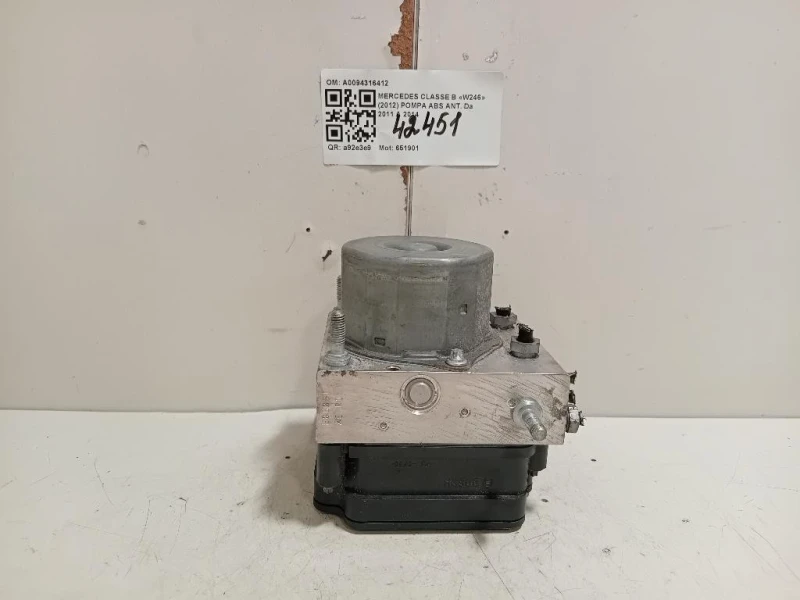 Pompa ABS ANT A0094316412 Mercedes Classe B W246 2012