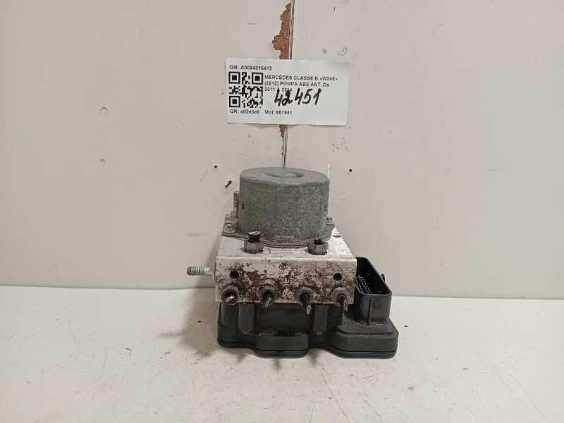 Pompa ABS ANT A0094316412 Mercedes Classe B W246 2012