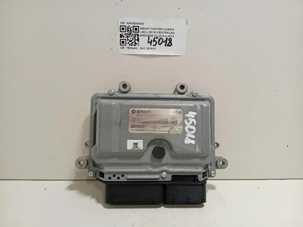 Centralina Iniezione A6609000800 Smart Fortwo Cabrio 453 2015