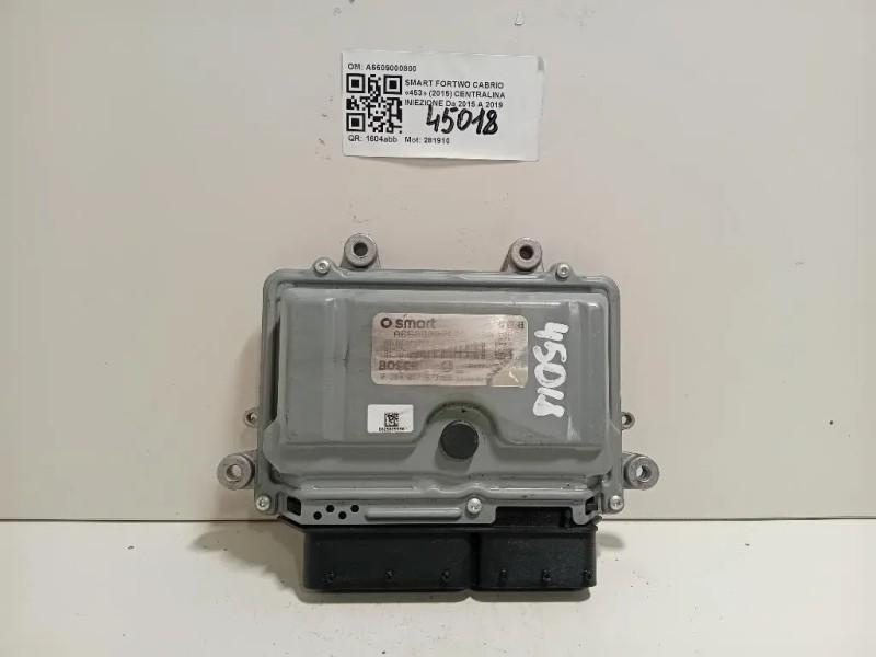 Centralina Iniezione A6609000800 Smart Fortwo Cabrio 453 2015