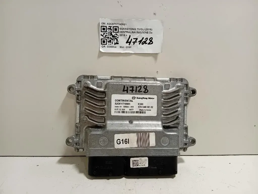 Centralina Iniezione 1735400232 A2C9717740601 Ssangyong Tivoli 2015