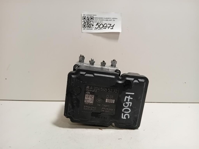 Pompa ABS ANT A2044313812 Mercedes Classe C W204 2007