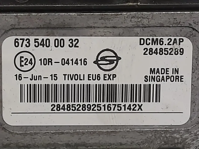 Centralina Iniezione 28485289 6735400032 Ssangyong Tivoli 2015