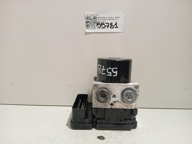 Pompa ABS ANT A2044312212 Mercedes Classe C W204 2007