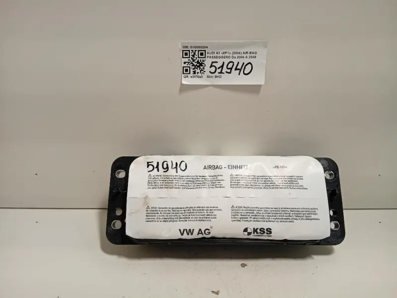 Air-bag Passeggero 8V0880204 Audi A3 8P1 2004