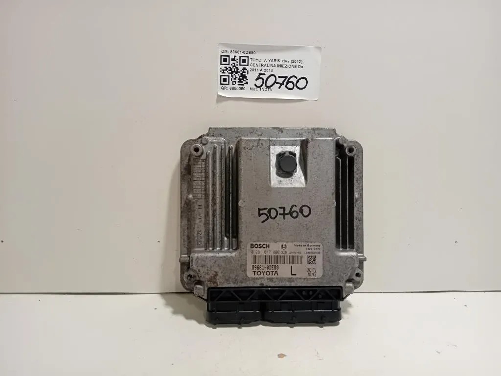 Centralina Iniezione 89661-0DE80 Toyota Yaris IV 2012