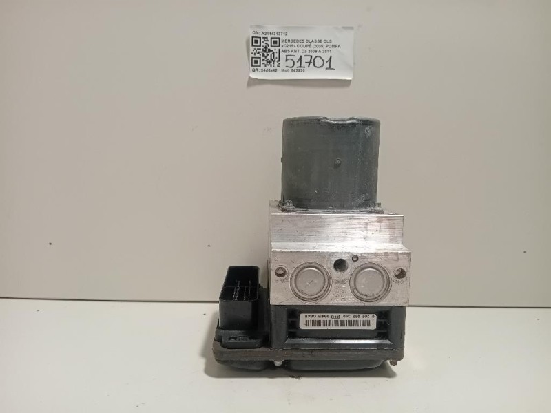 Pompa ABS ANT A2114313712 Mercedes Classe CLS C219 Coupé 2005